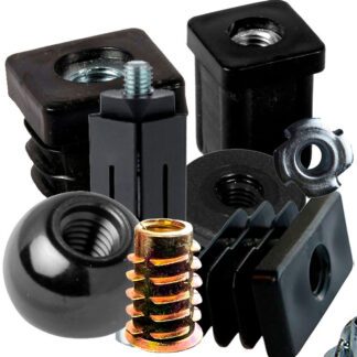 End caps with thread